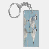 Royal Terns am Strand Schlüsselanhänger (Vorderseite links)