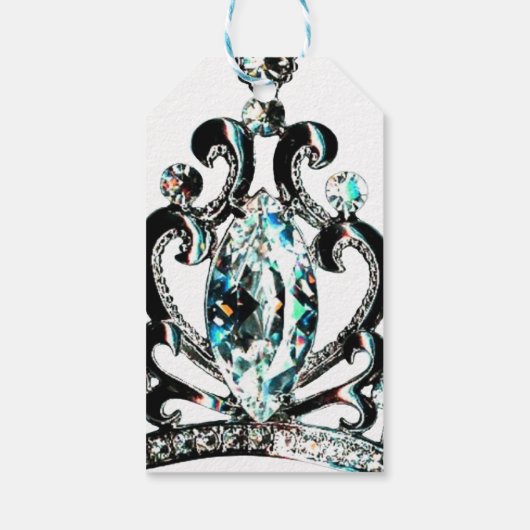 "Royal Tiara" Geschenkanhänger (Rückseite)