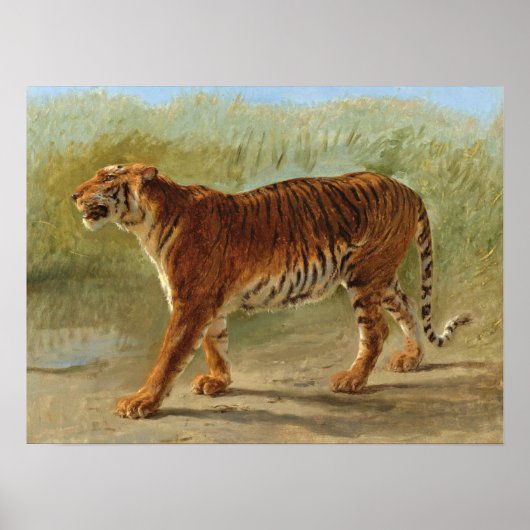 Royal Tiger Marching (von Rosa Bonheur) Poster (Vorne)