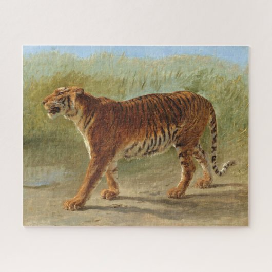 Royal Tiger Marching (von Rosa Bonheur) Puzzle (Horizontal)