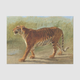 Royal Tiger Marching (von Rosa Bonheur) Seidenpapier