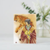 Royal Tiger Postkarte (Stehend Vorderseite)
