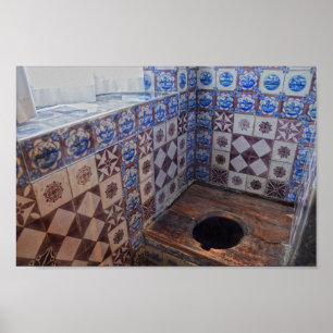 Royal Toilet, Rosenborg Castle, Kopenhagen Dänemar Poster