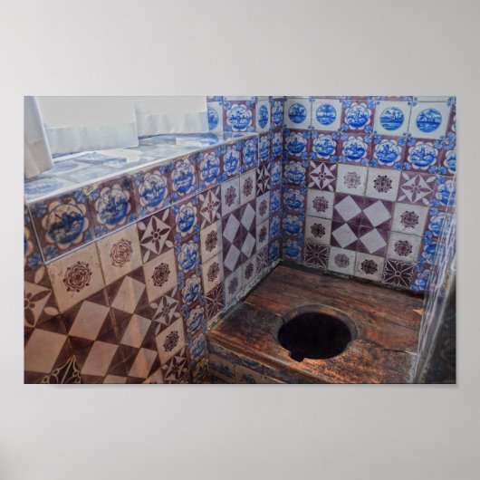 Royal Toilet, Rosenborg Castle, Kopenhagen Dänemar Poster (Vorne)