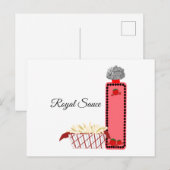 Royal Tomato Sauce Postkarte (Vorne/Hinten)