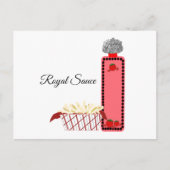 Royal Tomato Sauce Postkarte (Vorderseite)