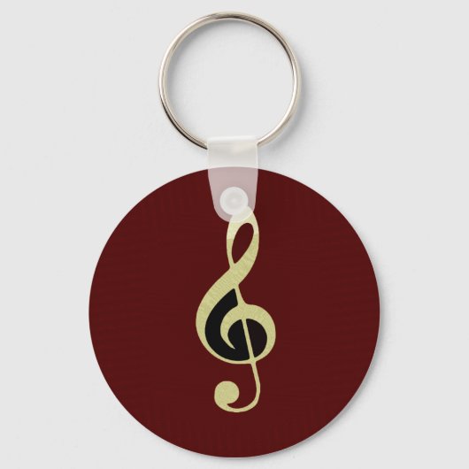 Royal Treble Clef Key Chain Schlüsselanhänger (Vorderseite)