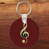 Royal Treble Clef Key Chain Schlüsselanhänger (Vorderseite)