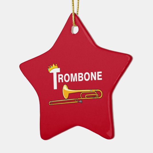Royal Trombone Keramik Ornament (Links)