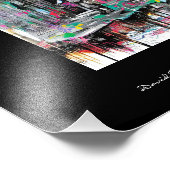 Royal Tropfen Print Fotodruck (Ecke)