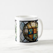 Royal Tudor Coat of Arms Henry VIII Festglas Kaffeetasse (VorderseiteRechts)