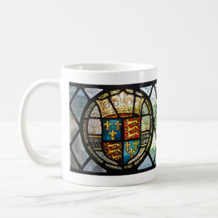 Royal Tudor Coat of Arms Henry VIII Festglas Kaffeetasse