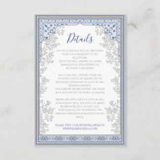 Royal Turkish Wedding Enclosure Card Begleitkarte