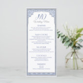 Royal Turkish Wedding Menu Card Menükarte (Stehend Vorderseite)