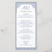 Royal Turkish Wedding Menu Card Menükarte (Vorderseite)
