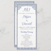 Royal Turkish Wedding Program Card Programm (Vorne/Hinten)