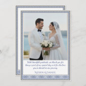 Royal Turkish Wedding Thank You Card Dankeskarte (Vorne/Hinten)