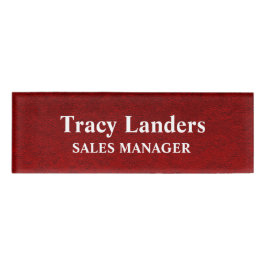 Royal Velvet Texture Print Namenschild