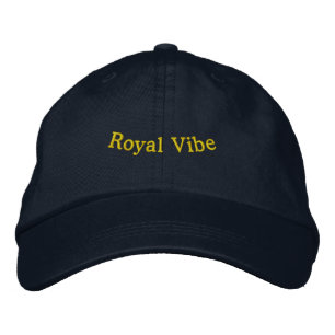 Royal Vibe Navy - Mischung aus Klasse und Selbstve Bestickte Baseballkappe