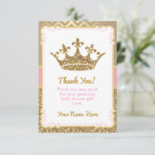 Royal Vielen Dank, dass Sie die Karte Pink Gold Gl (Stehend Vorderseite)