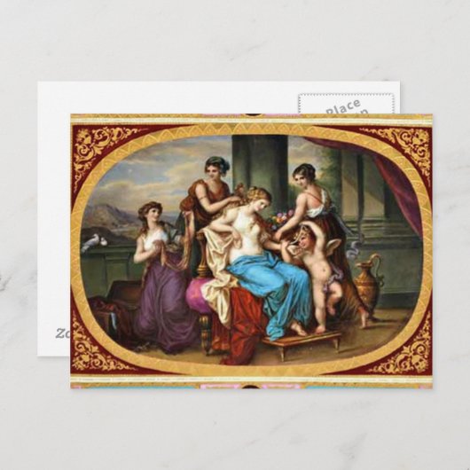 Royal Vienna Old Masters Design Postkarte (Vorne/Hinten)