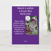 Royal View in Paris Karte (Rückseite)