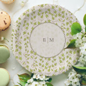 Royal Viktorianisch Elegante Blumenhochzeit Pappteller