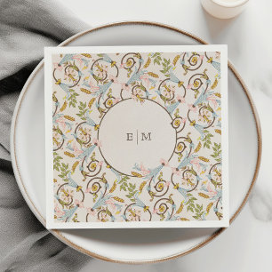 Royal Viktorianisch Elegante Blumenhochzeit Serviette