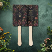 Royal Viktorianisch Floral Gothic Wedding Fächer