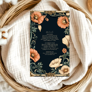 Royal Viktorianisch Wedding Whimsical Floral Weddi Begleitkarte