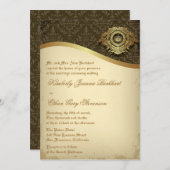 Royal Vintag - Hochzeitseinladung Einladung (Vorne/Hinten)