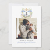 Royal Wappen | Elegantes Foto - Geburtsankündigung (Vorderseite)