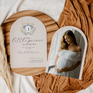 Royal Wappen Little Prince Baby Dusche Einladung