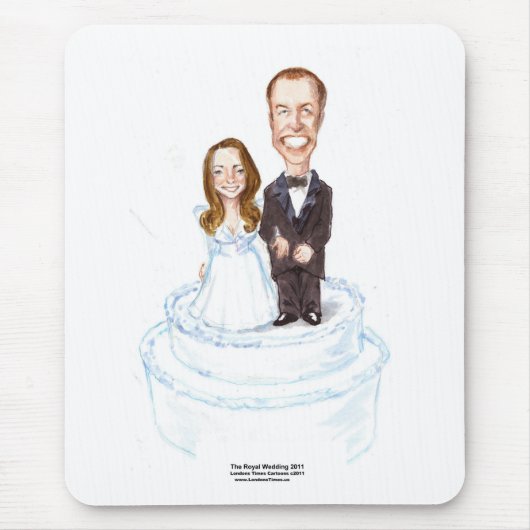 Royal Wedding Catherine & William schenkt T-Shirts Mousepad (Vorne)