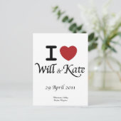 Royal Wedding Collector's Postcard Postkarte (Stehend Vorderseite)