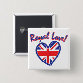 Royal Wedding Gifts/Kate & William Button (Vorne & Hinten)