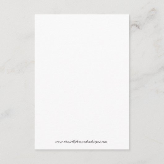 Royal Wedding Gold Script Guest Information Begleitkarte (Rückseite)