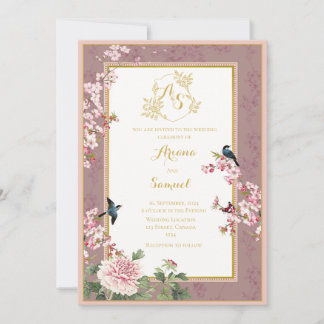 Royal Wedding Invitation Card zum Thema Garden Einladung