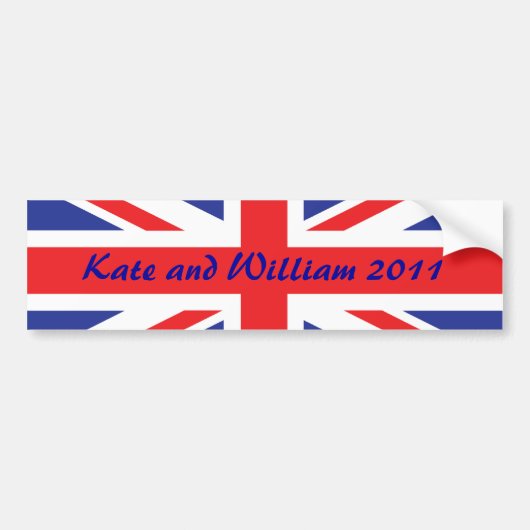 Royal Wedding /Kate und William Autoaufkleber (Vorne)