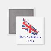 Royal Wedding /Kate und William Magnet (Vorderseite/Rückseite)