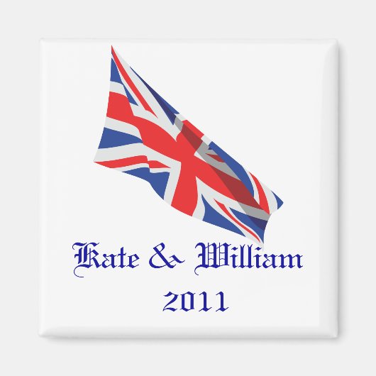 Royal Wedding /Kate und William Magnet (Vorne)