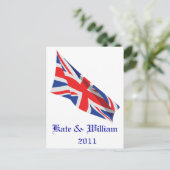 Royal Wedding /Kate und William Postkarte (Stehend Vorderseite)