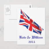 Royal Wedding /Kate und William Postkarte (Vorne/Hinten)