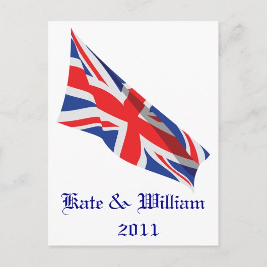 Royal Wedding /Kate und William Postkarte (Vorderseite)