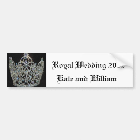 Royal Wedding/Kate & William Autoaufkleber (Vorne)