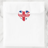 Royal Wedding - Kate & William Herz-Aufkleber (Tasche)