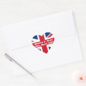 Royal Wedding - Kate & William Herz-Aufkleber (Umschlag)