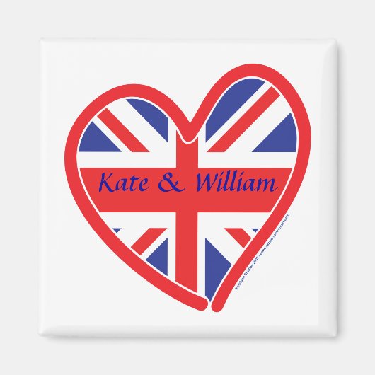 Royal Wedding/Kate & William Magnet (Vorne)