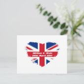 Royal Wedding - Kate & William Postkarte (Stehend Vorderseite)