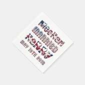 Royal Wedding Megan Markle Prince Harry 19. Mai Serviette (Ecke)